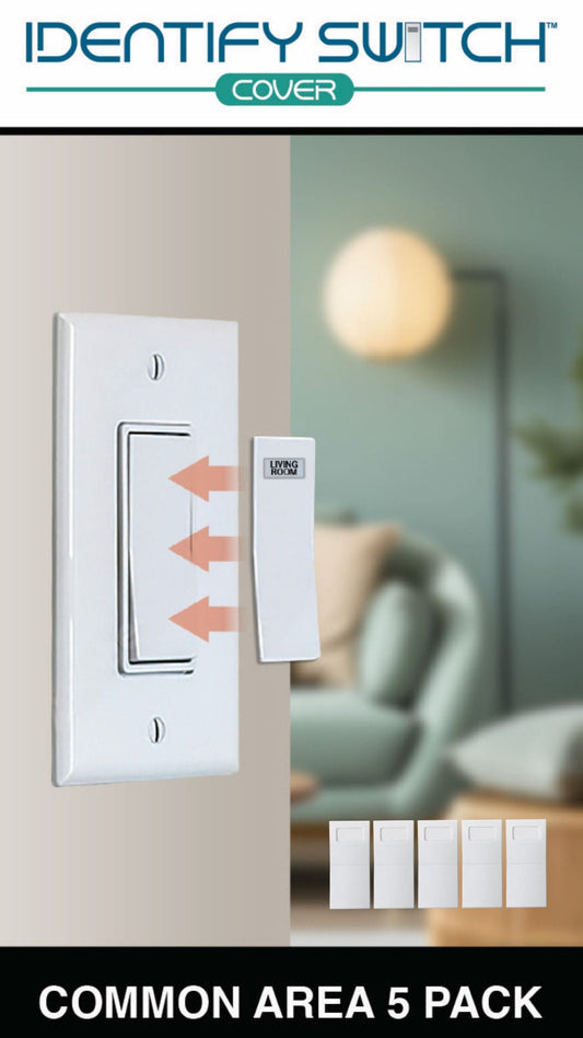 Identify Switch Cover - Common Area 5 Pack