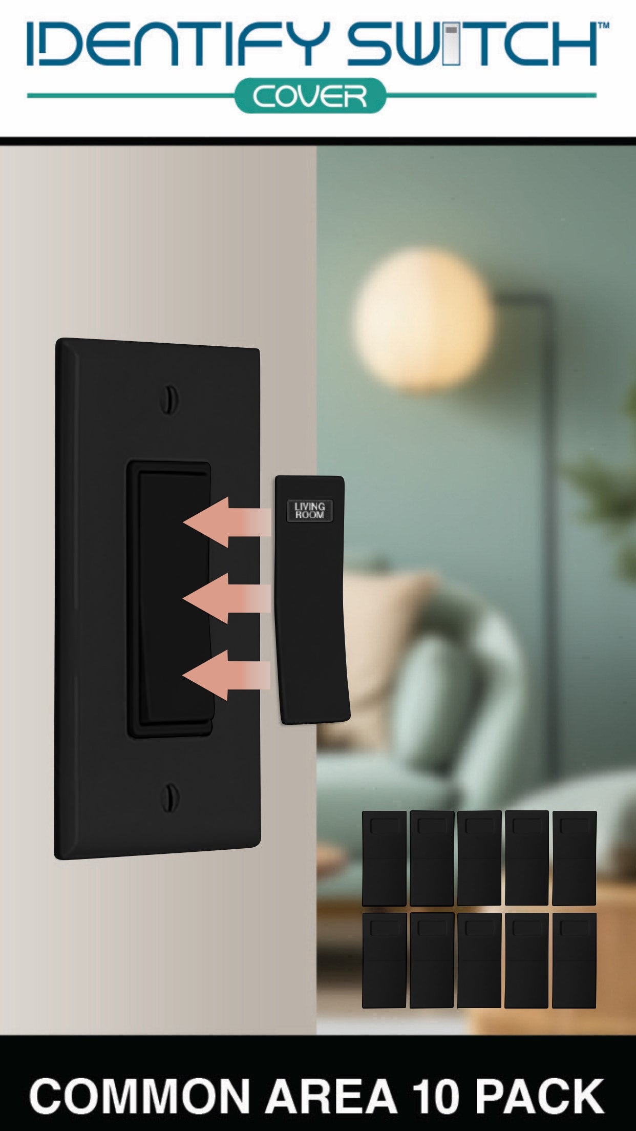 Identify Switch Cover - Common Area 10 Pack