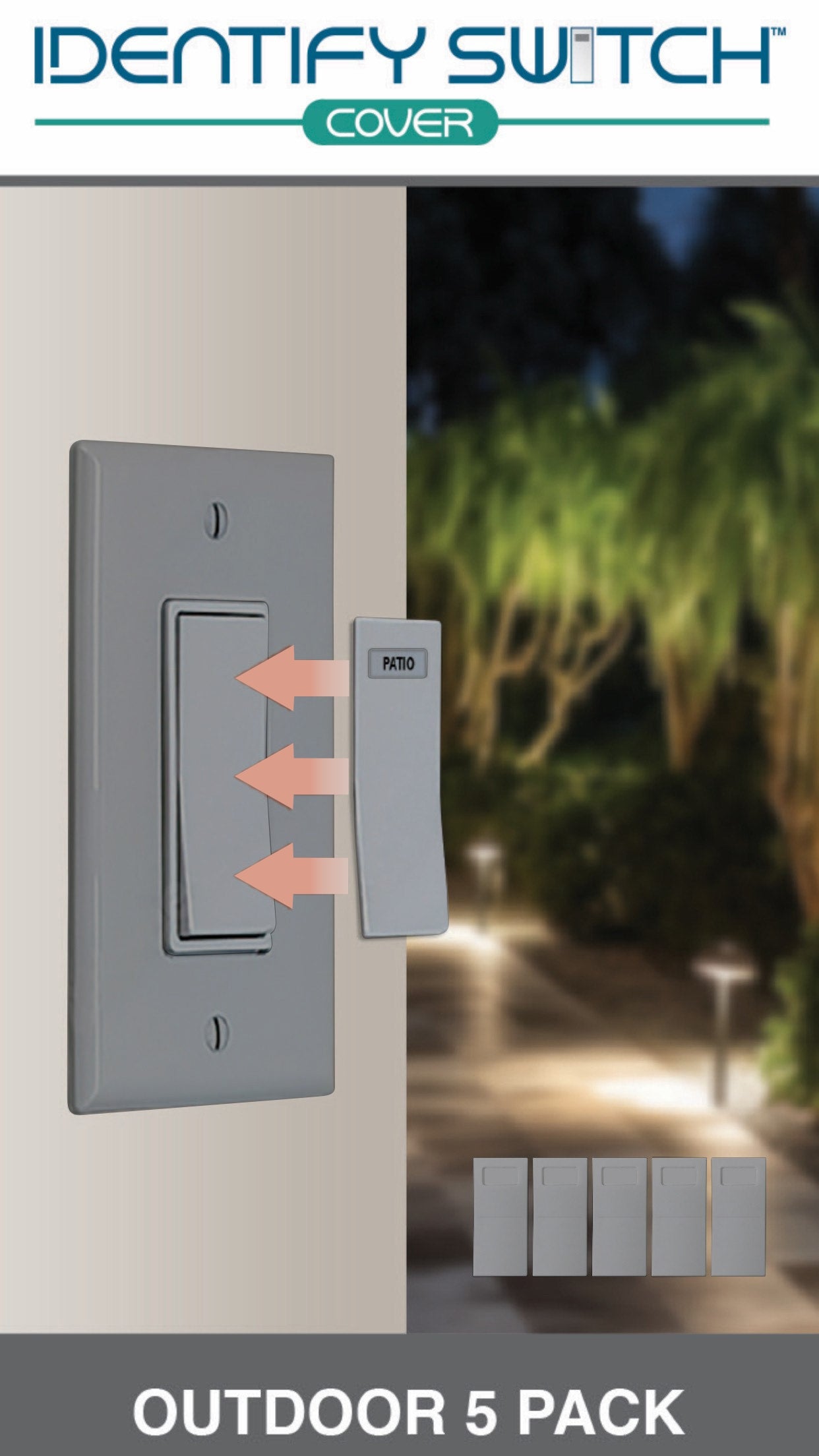 Identify Switch Cover - Outdoor 5 Pack